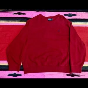 Red Polo Sweatshirt